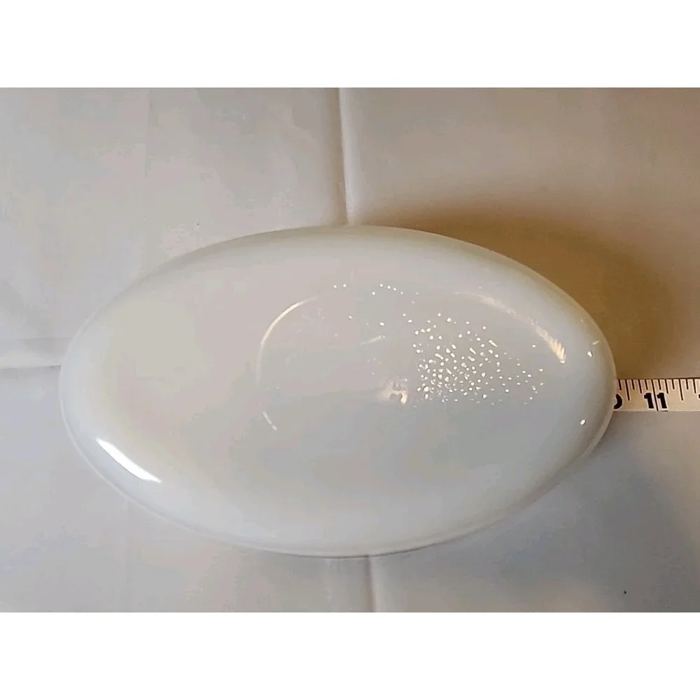 Vintage 3Pc Brown Floral Milk Glass Set Glasbake Bakerware Casserole, Loaf, Bake